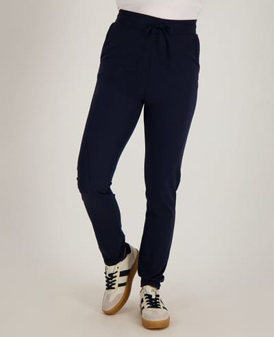 Je m'appelle Travelstof Dames Broek Regular fit Met stretch - Blauw - Maat XXL