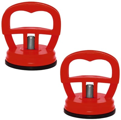 JHUBERS- Zuignap 2 Stuks - Heavy Duty Deukverwijdering - Vacuüm Zuignap - Universele Toepassing - ABS-Kunststof - 5,8 x 6,5 cm - Deukentrekker