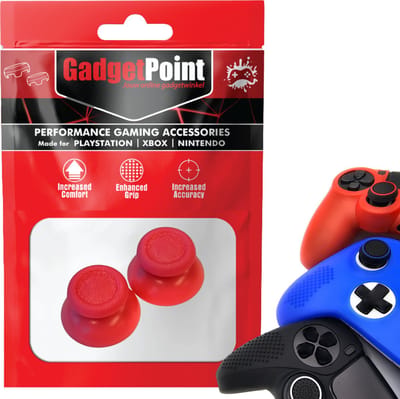 Gadgetpoint - Thumb Grips voor PlayStation, PS5, Xbox X/S, One & Switch Pro Controller - Gaming Thumbgrips - Performance Anti-Slip Thumbsticks - Bescherming Accessoires - Joy Sticks - Roze