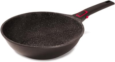 Wokpan 30 cm met Granietlook Keramische Antiaanbaklaag