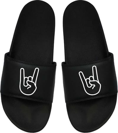 Cadeau Sint - Cadeau Kerst - Cadeau Badslippers - Badslippers Hard Rock - Cadeau - Heavy Metal 48