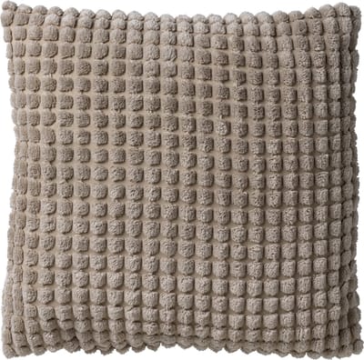 Dutch Decor ROME - kussenhoes 45x45 cm - effen kleur - 3D-structuur - Pumice Stone - beige - met rits - zonder binnenkussen