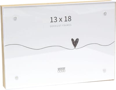 Deknudt Frames fotohouder S68VE1 - naturel bamboe - voor foto 13x18 cm