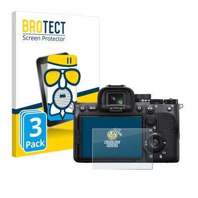 BROTECT - Screenprotector voor Sony Alpha 7 IV - Folie Beschermfolie Beschermglas matte 3 Stuks