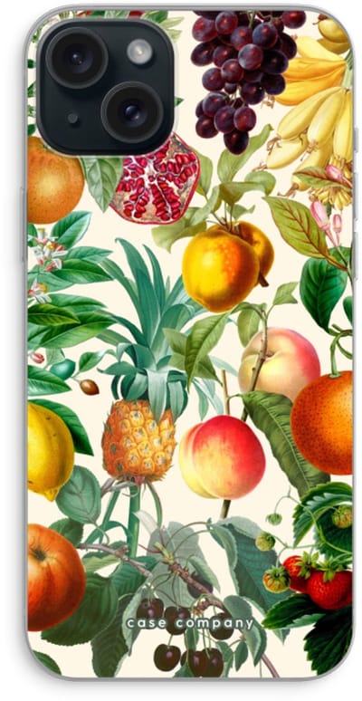 Case Company® - Hoesje geschikt voor iPhone 15 Plus hoesje - Classic Flora - Soft Cover Telefoonhoesje - Bescherming aan alle Kanten en Schermrand