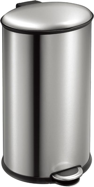 EKO - Ellipse pedaalemmer 40 liter - Stainless steel Plastic - mat RVS - Prullenbak