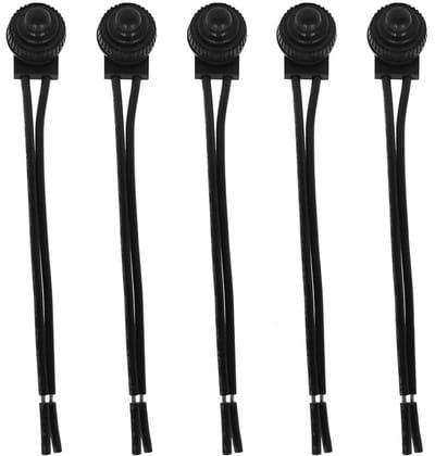Dailygoody - Waterdichte Drukknopschakelaar - 12V ON/OFF - Ideaal voor Auto en Motor - 5 Stuks - Betrouwbare Schakelaar voor...