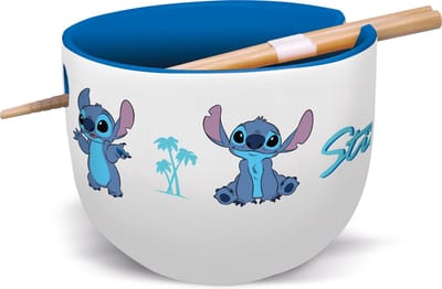 Lilo & Stitch Stitch - Ramenkom met eetstokjes Unisex Dienbladen - meerkleurig - Standard
