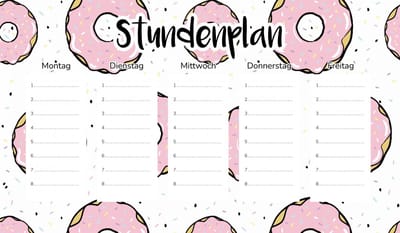 Wallvy - Magnetisch Lesrooster - Roze Donuts - 30x17,5CM - Aanpasbaar