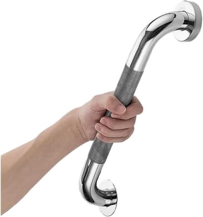 Badkamer Handgreep - Douche Steun - Veilige Ondersteuning - Roestvrij Staal - 40 cm - Zilver