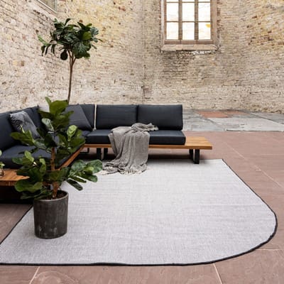 Buitenkleed Mono - Ronde hoek - Zwart/wit - dubbelzijdig - EVA Interior - 240 x 340 - (XL)