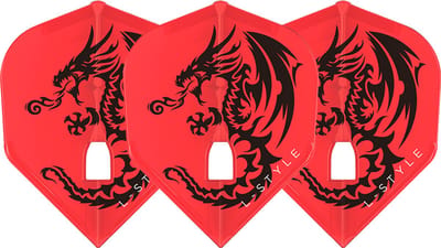 L-Style Champagne Flight L3 Shape Neil Duff V1 Red - Dart Flights