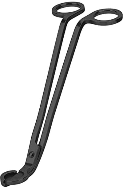 Wick Trimmer en Cutter voor Kaarsen - RVS Wick Scissors voor Geurkaarsen en Olielampen (Zwart)