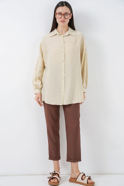 Oversized Lange Mouwen Shirt