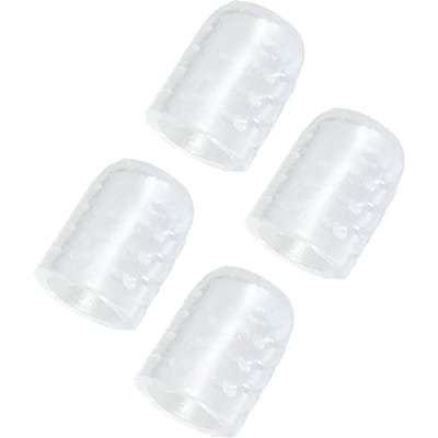 Lot de 10 protège-orteils respirants et transparents en silicone pour callosités white