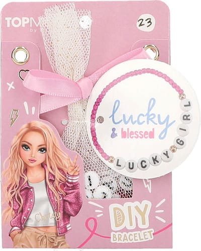 Depesche - TOPModel DIY armbanden Pearlsonals - mot. 23 - lucky & blessed