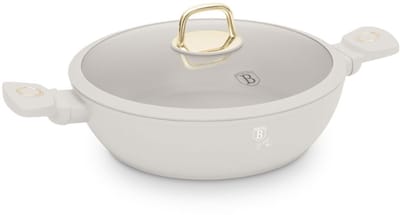 PLATTE TITANIUM POT MET DEKSEL 28CM BERLINGER HAUS BH-8068 SAHARA