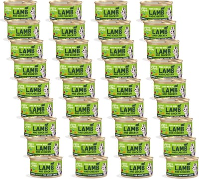 Edgard&Cooper Adult Chunks 85 g - Kattenvoer - 36 x Lam&Kip