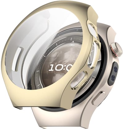 By Qubix - TPU case - Goud - geschikt voor Huawei Watch 5 - 42mm