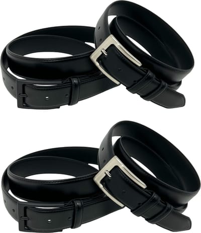 Safekeepers riemen 4 pak - zwart - nette riem - vegan riemen - dames - heren