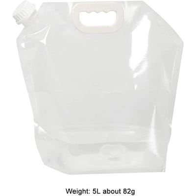 5/10/15/20L Camping Waterzak met Kraantje Draagbaar Ontwerp Opvouwbare Waterzak Grote Capaciteit Verdikt Lekvrij Container voor Kamperen Praktisch Gebruik White 5L5
