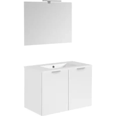 Allibert Badmeubelset Euro Pack 80cm Met 2 Deuren Glanzend Wit