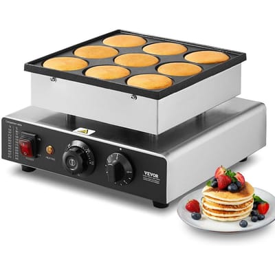 9 STKS 76mm Nederlandse Pannenkoekenmaker Commerciële Dorayaki Bakplaat 850W Anti-aanbak