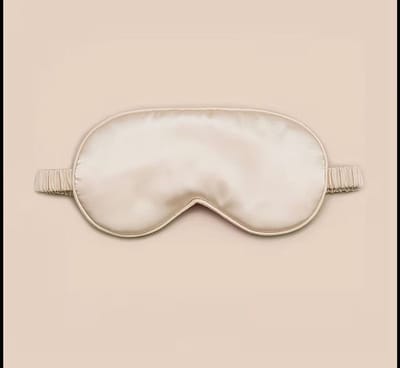 Zijde Slaapmasker - Oogmasker - Moerbei Zijden Slaapmasker Voor Mannen en Vrouwen - Deep Sleep Mask - Beauty Eye Mask - Verduisterend - Beige