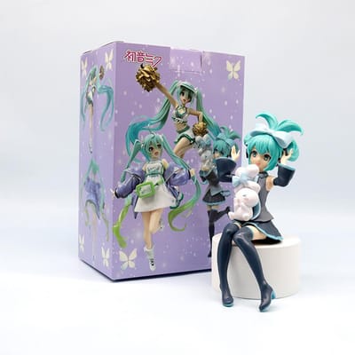 Nieuwste 21CM Anime Hatsune Miku X Cinnamoroll Figuur Anime Periferie Verzamelfiguren Sier Decoraties Kinderen Kawaii Cadeau