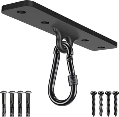 Stevige Hangsystemen voor Bokszakken, Ceiling Mount met Carabiner voor Krachttraining, Aerial Yoga en Weerstandsbanden