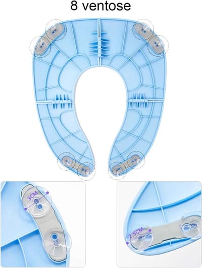 Toiletbril voor kinderen, toilettraining, toilettrainer, wc-bril, babytoiletbril voor kleine kinderen, geschikt voor ronde en ovale toiletten