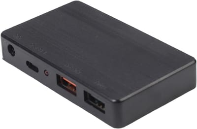 Zonne Kabeldoos - Regelaar Oplader - Energie Beheer - Dubbele USB Poorten - 85x51x14 mm - Zwart