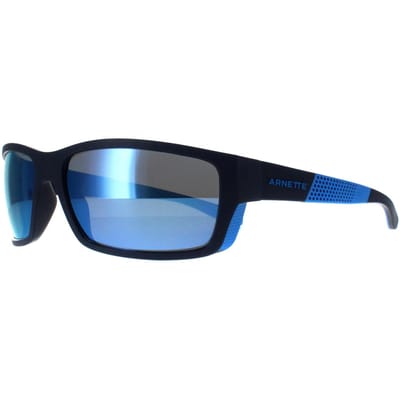Arnette Rechthoek Heren Donkerblauw Donkergrijs Spiegel Water Gepolariseerd AN4336 Frambuesa