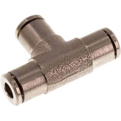 3mm T-koppeling Messing Insteekfitting NBR
