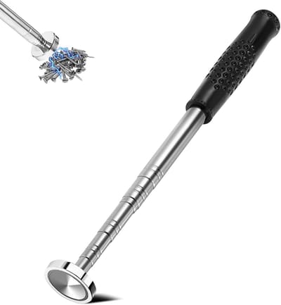 Magnetische Telescoopstang - Grijper Gereedschap - Onderdelen Oppakken - Uittrekbaar tot 104 cm - 16 kg - Zilverkleurig