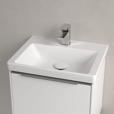 Villeroy & Boch Subway 3.0 wash hand basin 50 cm, for furniture installation, with 1 tap hole, without overflow 4370FG01