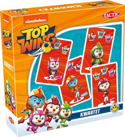 Tactic Top Wing Kwartet – Kaartspel – Kinderspel – Vanaf 4 jaar – 2-4 spelers