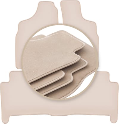 PREMIUM beige matten voor: Volkswagen Phaeton Long sedan 2002-2012