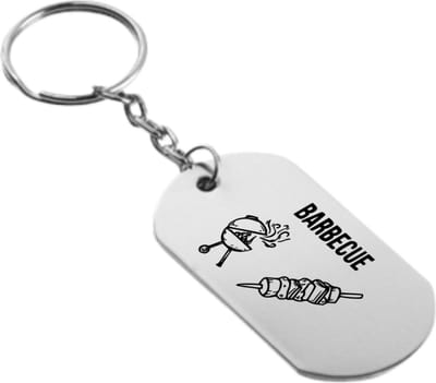 Akyol - Barbecue Sleutelhanger - BBQ - Barbecue liefhebber - Leuk kado voor iemand die van barbecueën houd - 2,5 x 2,5 CM