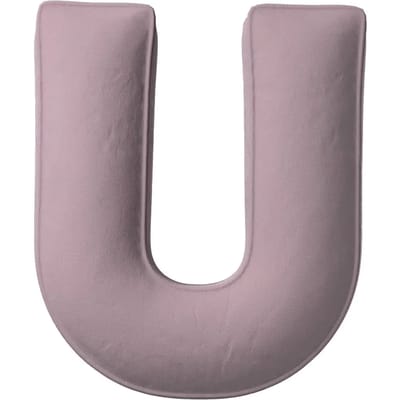 Kussen letter u Yellow Tipi Posh Velvet