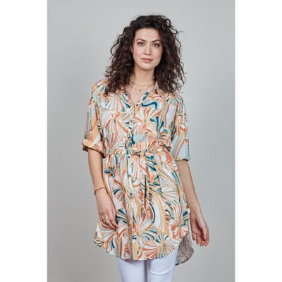 DIDI Tunic Noelle In Offwhite With Maritimo Print Größe: 38 | Blusenkleider Outlet | Damen | Weiß