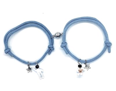 Armband Jongen- Vriendschapsarmbandjes Jongens- Astronaut- Wit- Touw- - BFF- Kind- LiLaLove