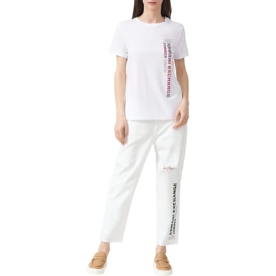 Armani Exchange Dames/Dames boyfriend jeans (Wit)