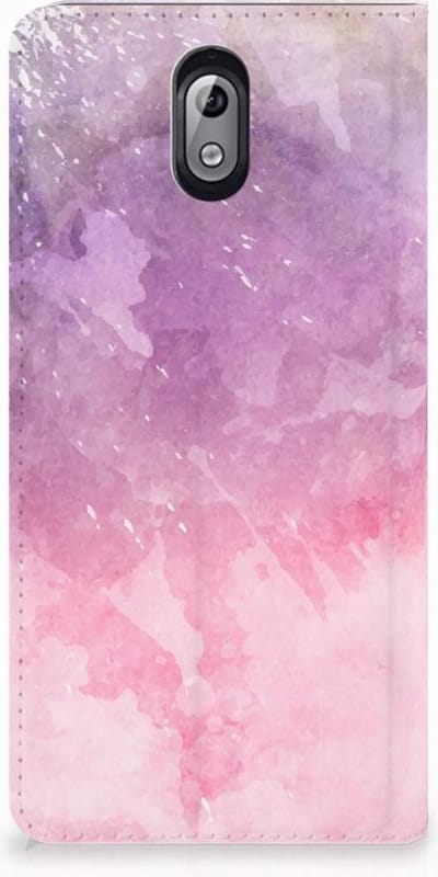 Bookcase Nokia 3.1 (2018) Pink Purple Paint