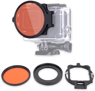 58mm Rode Duikfilter voor Actiecamera met 16x Macro Close-up Optische Glazen Lensfilter voor Onderwaterfotografie en Video's