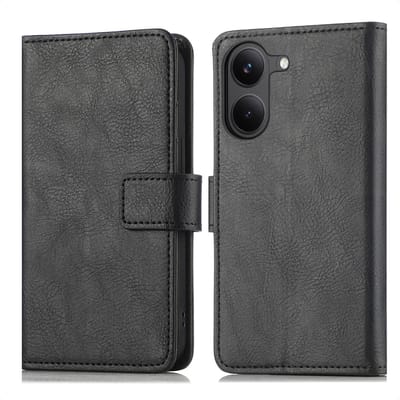 imoshion Hoesje - Geschikt voor Xiaomi Poco X8 Pro - Luxe Bookcase - Zwart