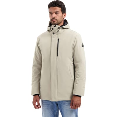 No Excess Jacket Long Soft Shell Stone Size: L | Winter Jackets Outlet | Heren | Beige