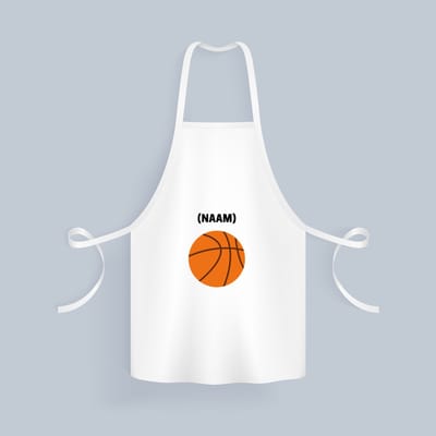 Akyol - basketbal met eigen naam Keukenschort - Basketbal - basketballer - sport - 82 bij 71 cm