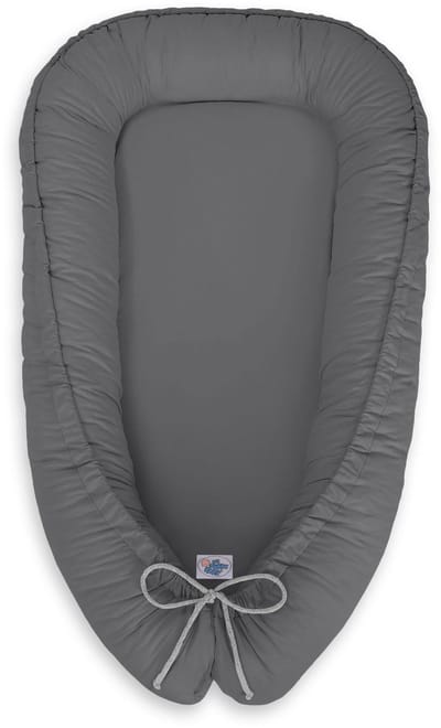 Babynest dubbelzijdig Premium Cocoon voor baby's MY SWEET BABY- antraciet