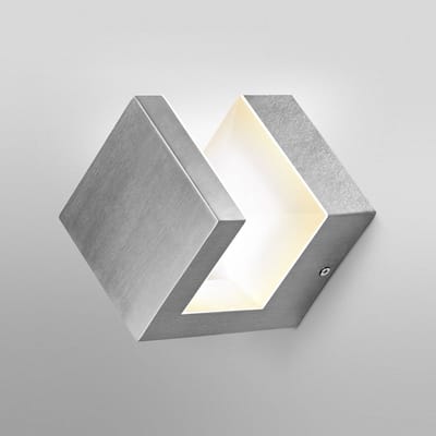 OSRAM ENDURA Style Pyramid wandlamp in moderne roestvrijstalen look met indirect licht, heldere en functionele LED-buitenlamp, IP44-bescherming, voor entreeverlichting en gevels